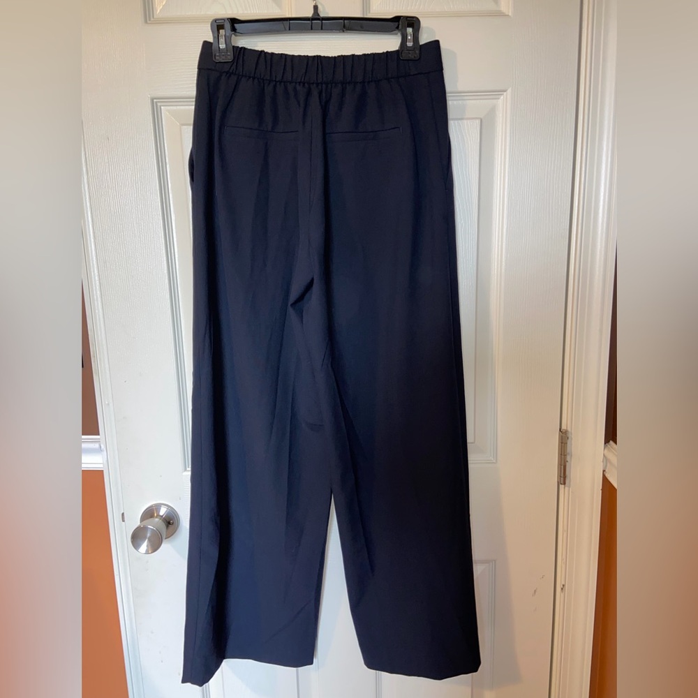 Banana Republic Wide Leg Hayden Pant, Navy, Size 4 Petite - Picture 3 of 6
